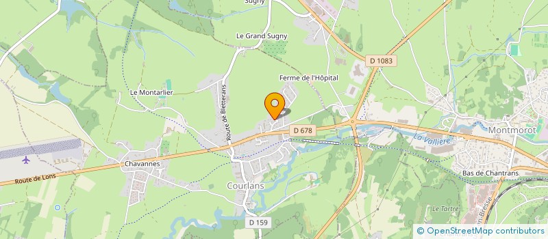 localisation de l'entreprise MONSIEUR JULIEN SUCHERAT à COURLANS