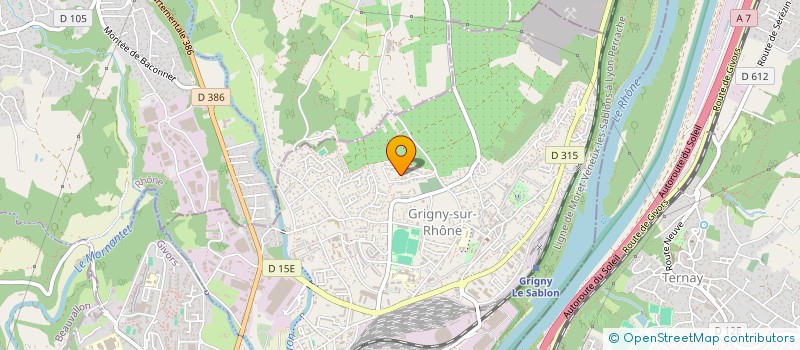 localisation de l'entreprise MONSIEUR JULIEN SURIEU  GRIGNY-SUR-RHONE
