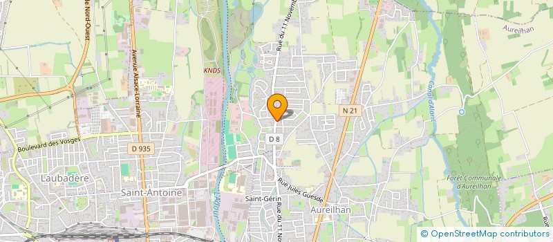 localisation de l'entreprise MONSIEUR JULIEN SZYMANSKI  AUREILHAN