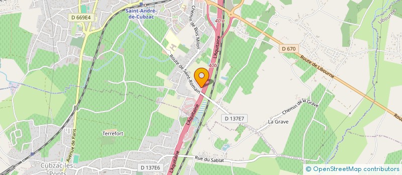 localisation de l'entreprise MONSIEUR JULIEN TAIEB-HOKINI  SAINT-ANDRE-DE-CUBZAC