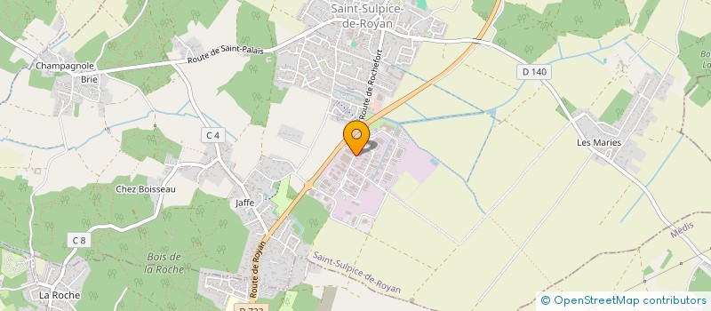 localisation de l'entreprise MONSIEUR JULIEN TANTIN  SAINT-SULPICE-DE-ROYAN