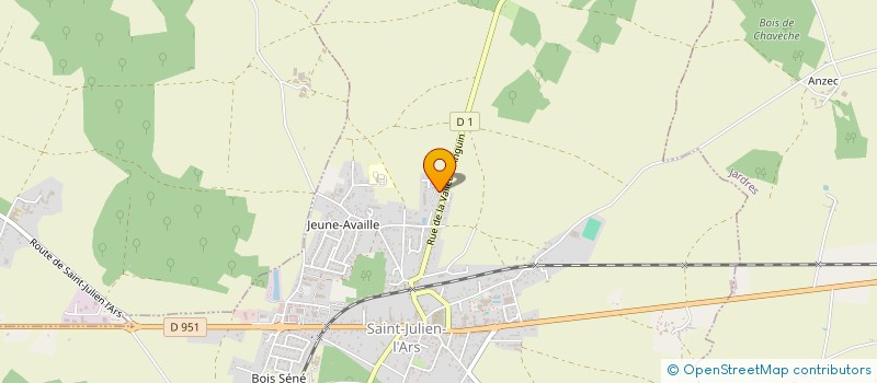 localisation de l'entreprise MONSIEUR JULIEN TARTRE  SAINT-JULIEN-L'ARS