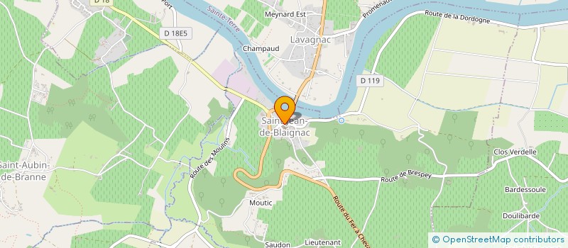 localisation de l'entreprise MONSIEUR JULIEN TATRY  SAINT-JEAN-DE-BLAIGNAC