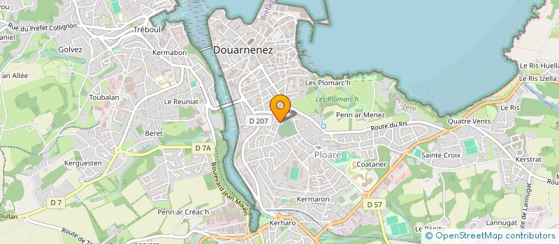 localisation de l'entreprise MONSIEUR JULIEN TERRAILLON à DOUARNENEZ