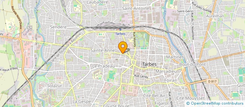 localisation de l'entreprise MONSIEUR JULIEN TERREAUX  TARBES