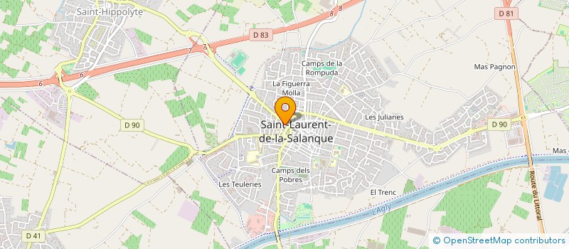 localisation de l'entreprise MONSIEUR JULIEN TERZI  SAINT-LAURENT-DE-LA-SALANQUE