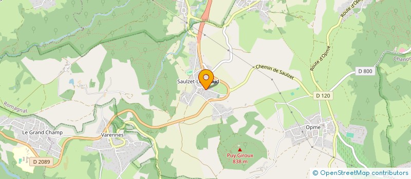 localisation de l'entreprise MONSIEUR JULIEN TEYRASSE  ROMAGNAT