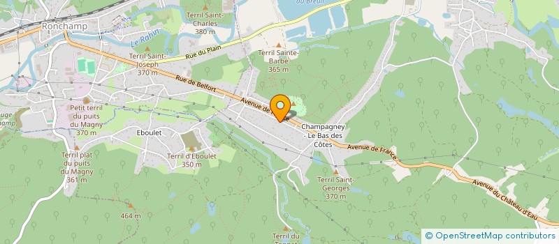 localisation de l'entreprise MONSIEUR JULIEN THALGOTT  PLANCHER-BAS