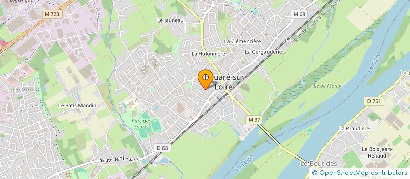 localisation de l'entreprise MONSIEUR JULIEN THEBAULT à THOUARE-SUR-LOIRE