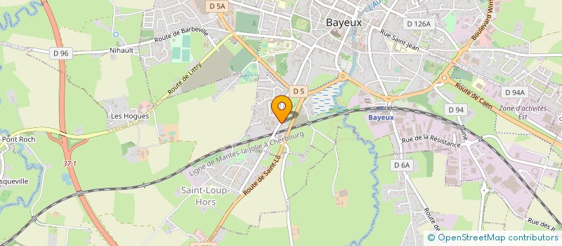 localisation de l'entreprise MONSIEUR JULIEN THEREZE  BAYEUX