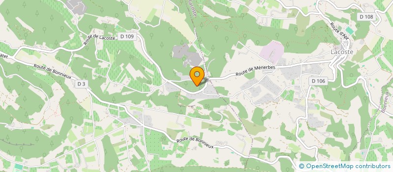 localisation de l'entreprise MONSIEUR JULIEN THEVENET  MENERBES