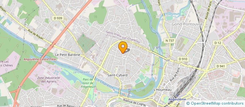 localisation de l'entreprise MONSIEUR JULIEN THEVENON à ANGOULEME