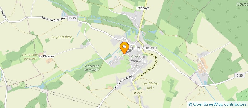 localisation de l'entreprise MONSIEUR JULIEN THIEBAUT  VILLEQUIER-AUMONT