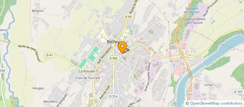 localisation de l'entreprise MONSIEUR JULIEN THIEBAUT  BELLEY