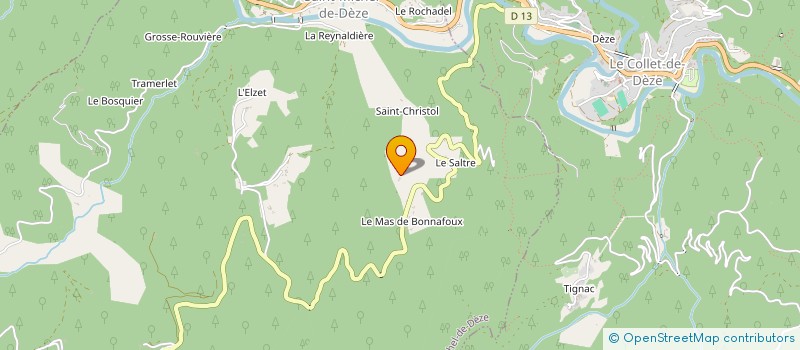 localisation de l'entreprise MONSIEUR JULIEN THISSE à VENTALON EN CEVENNES