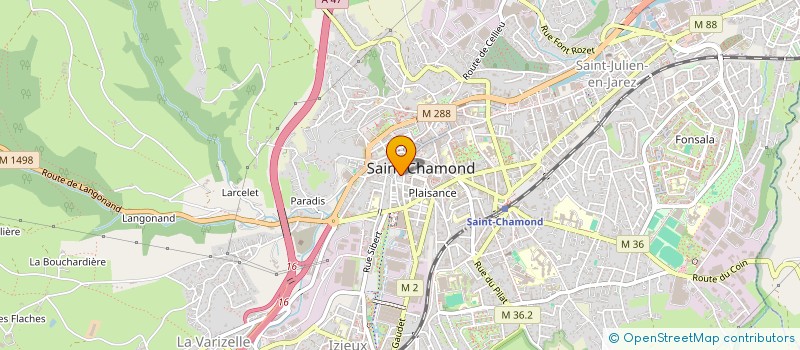 localisation de l'entreprise MONSIEUR JULIEN THIVILLIER  SAINT-CHAMOND