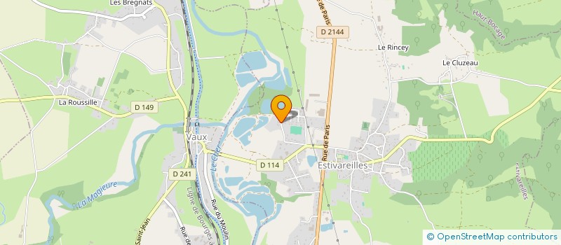 localisation de l'entreprise MONSIEUR JULIEN THIVOYON  ESTIVAREILLES