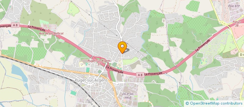 localisation de l'entreprise MONSIEUR JULIEN THOMAS  PUGET-SUR-ARGENS