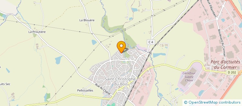 localisation de l'entreprise MONSIEUR JULIEN THOMAS à SAINT-CHRISTOPHE-DU-BOIS