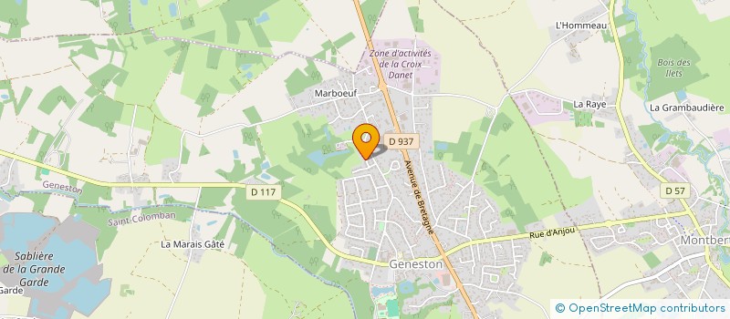 localisation de l'entreprise MONSIEUR JULIEN THOMAS  GENESTON