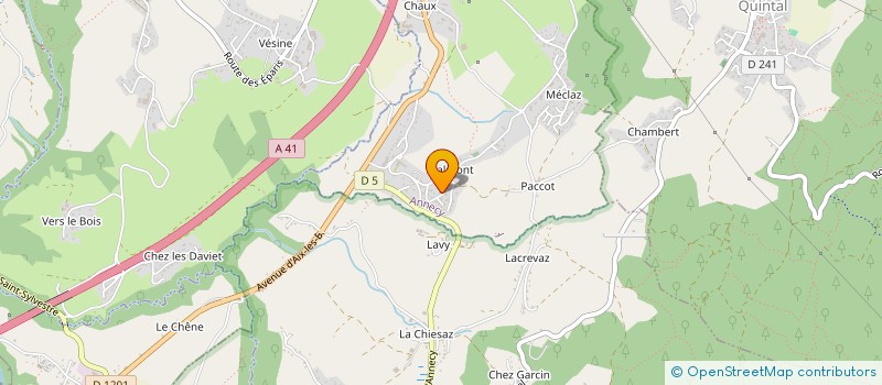 localisation de l'entreprise MONSIEUR JULIEN THOME à ANNECY