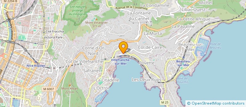 localisation de l'entreprise MONSIEUR JULIEN THOORIS à VILLEFRANCHE-SUR-MER