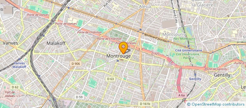 localisation de l'entreprise MONSIEUR JULIEN THORINIUS  MONTROUGE