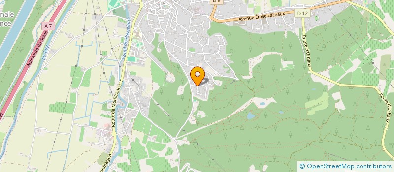 localisation de l'entreprise MONSIEUR JULIEN THOUVENIN  BOLLENE