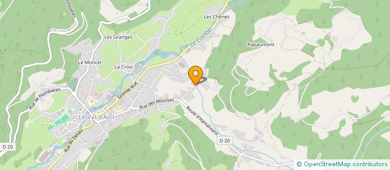 localisation de l'entreprise MONSIEUR JULIEN TISSERAND  LE VAL-D'AJOL