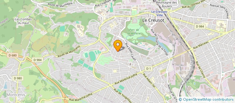 localisation de l'entreprise MONSIEUR JULIEN TIXIER à LE CREUSOT