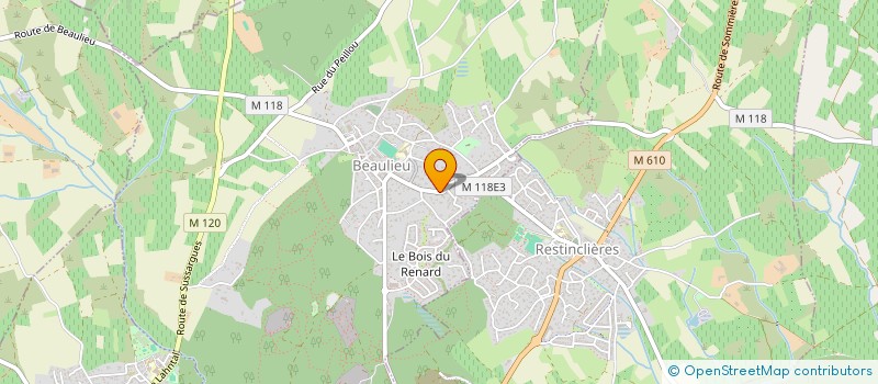 localisation de l'entreprise MONSIEUR JULIEN TOMAS  BEAULIEU