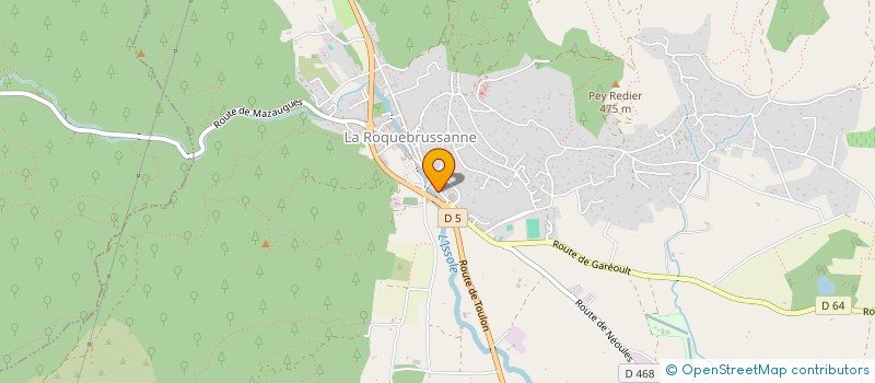 localisation de l'entreprise MONSIEUR JULIEN TOUCHARD  LA ROQUEBRUSSANNE