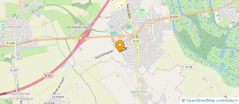 localisation de l'entreprise MONSIEUR JULIEN TOUDIC  TROARN