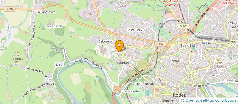 localisation de l'entreprise MONSIEUR JULIEN TOULEMONDE  RODEZ