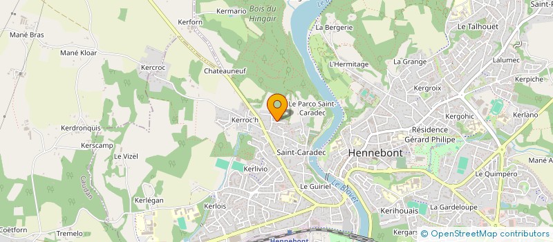localisation de l'entreprise MONSIEUR JULIEN TOULLIOU  HENNEBONT