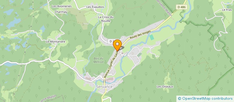 localisation de l'entreprise MONSIEUR JULIEN TOURDOT  SERVANCE-MIELLIN