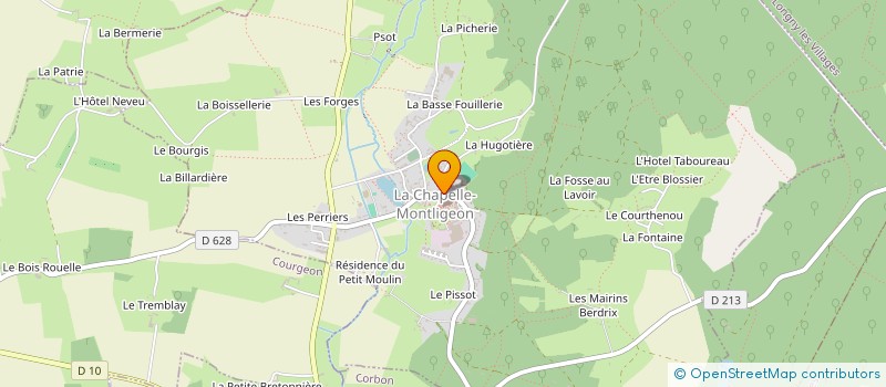 localisation de l'entreprise MONSIEUR JULIEN TOURNELLE à LA CHAPELLE-MONTLIGEON