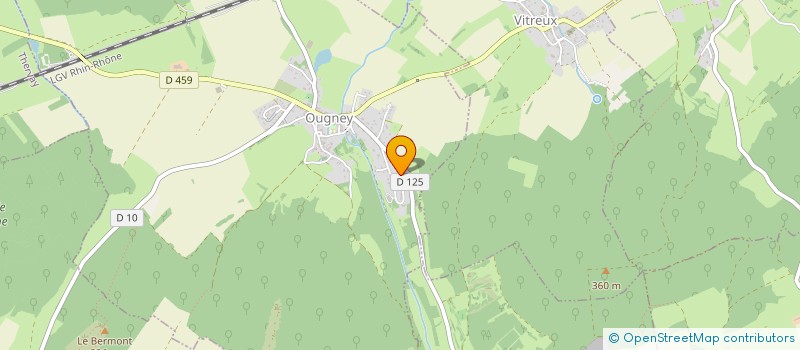 localisation de l'entreprise MONSIEUR JULIEN TOURNIER  OUGNEY