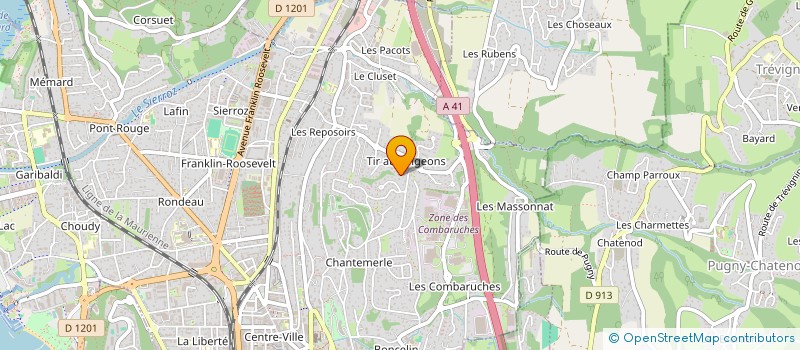 localisation de l'entreprise MONSIEUR JULIEN TOURNIER  AIX-LES-BAINS