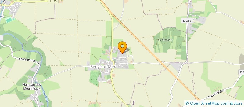 localisation de l'entreprise MONSIEUR JULIEN TOUZE  BENY-SUR-MER