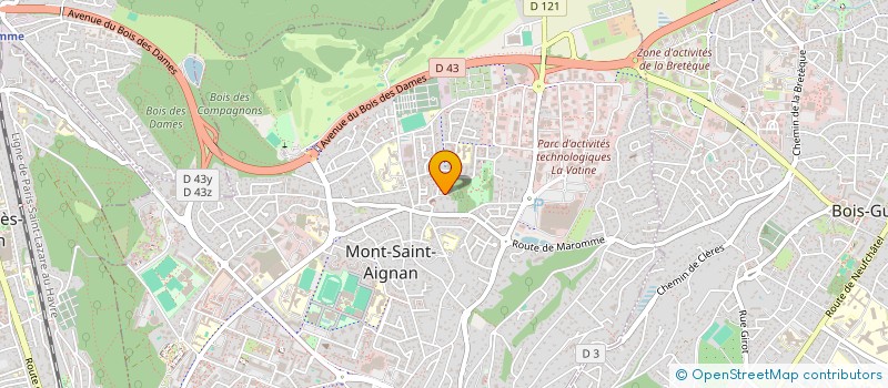 localisation de l'entreprise MONSIEUR JULIEN TRAGIN  MONT-SAINT-AIGNAN