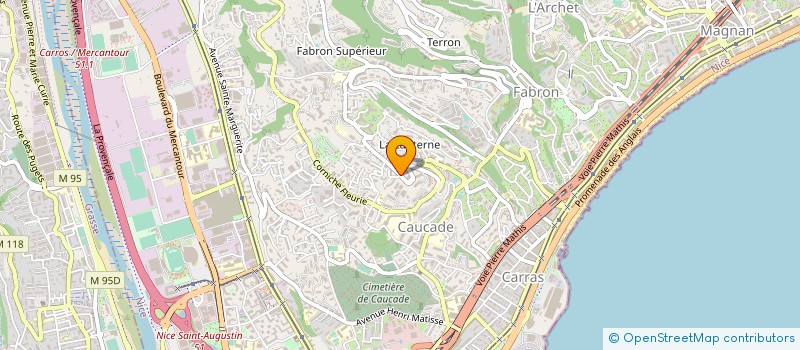 localisation de l'entreprise MONSIEUR JULIEN TRARIEUX  NICE