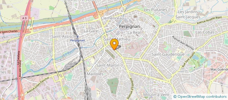 localisation de l'entreprise MONSIEUR JULIEN TRAVE  PERPIGNAN