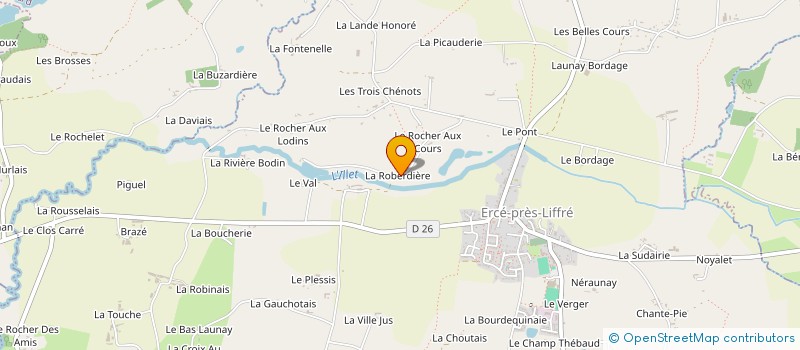 localisation de l'entreprise MONSIEUR JULIEN TREDAN à ERCE-PRES-LIFFRE