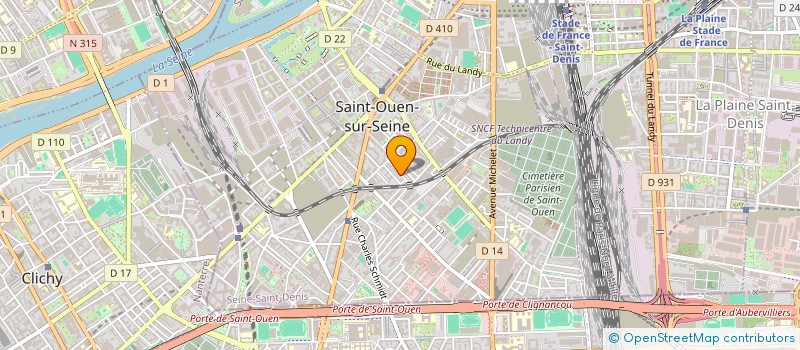 localisation de l'entreprise MONSIEUR JULIEN TREFINE à SAINT-OUEN-SUR-SEINE