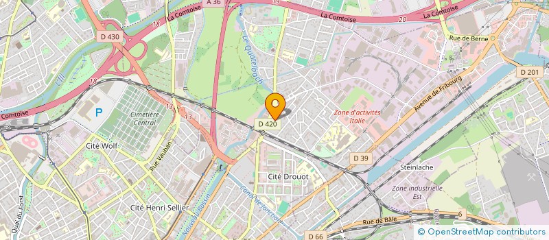 localisation de l'entreprise MONSIEUR JULIEN TRENSZ  MULHOUSE