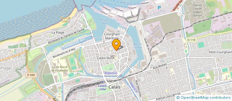 localisation de l'entreprise MONSIEUR JULIEN TRIBALAT  CALAIS