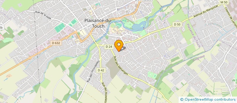 localisation de l'entreprise MONSIEUR JULIEN TRIBES  PLAISANCE-DU-TOUCH