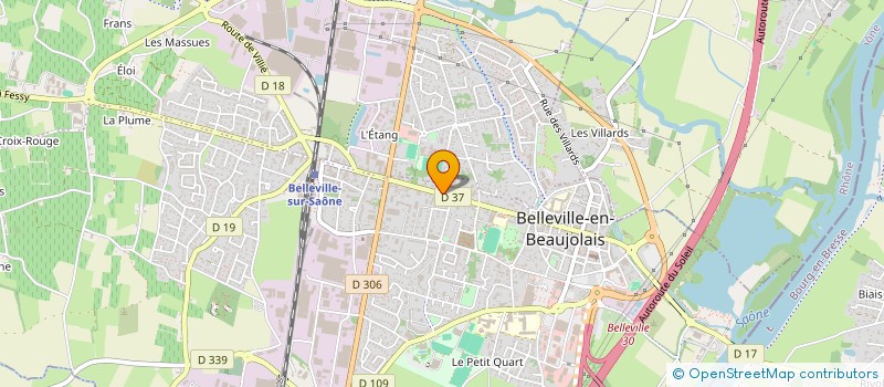 localisation de l'entreprise MONSIEUR JULIEN TRIBOLLET  BELLEVILLE-EN-BEAUJOLAIS