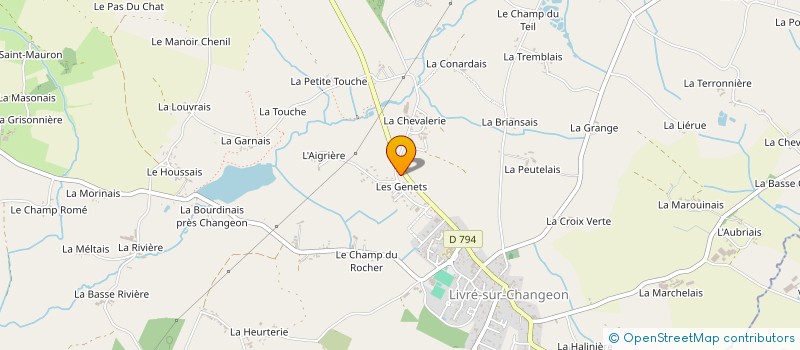 localisation de l'entreprise MONSIEUR JULIEN TROCHU  LIVRE-SUR-CHANGEON